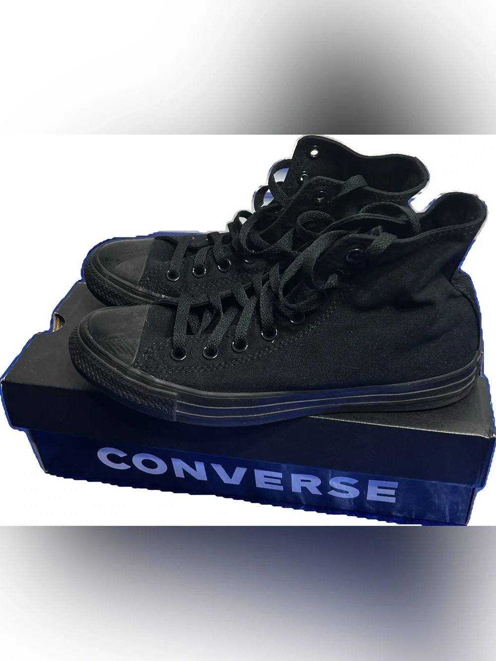 Converse Black High Top Canvas Sneakers - Picture 2 of 2